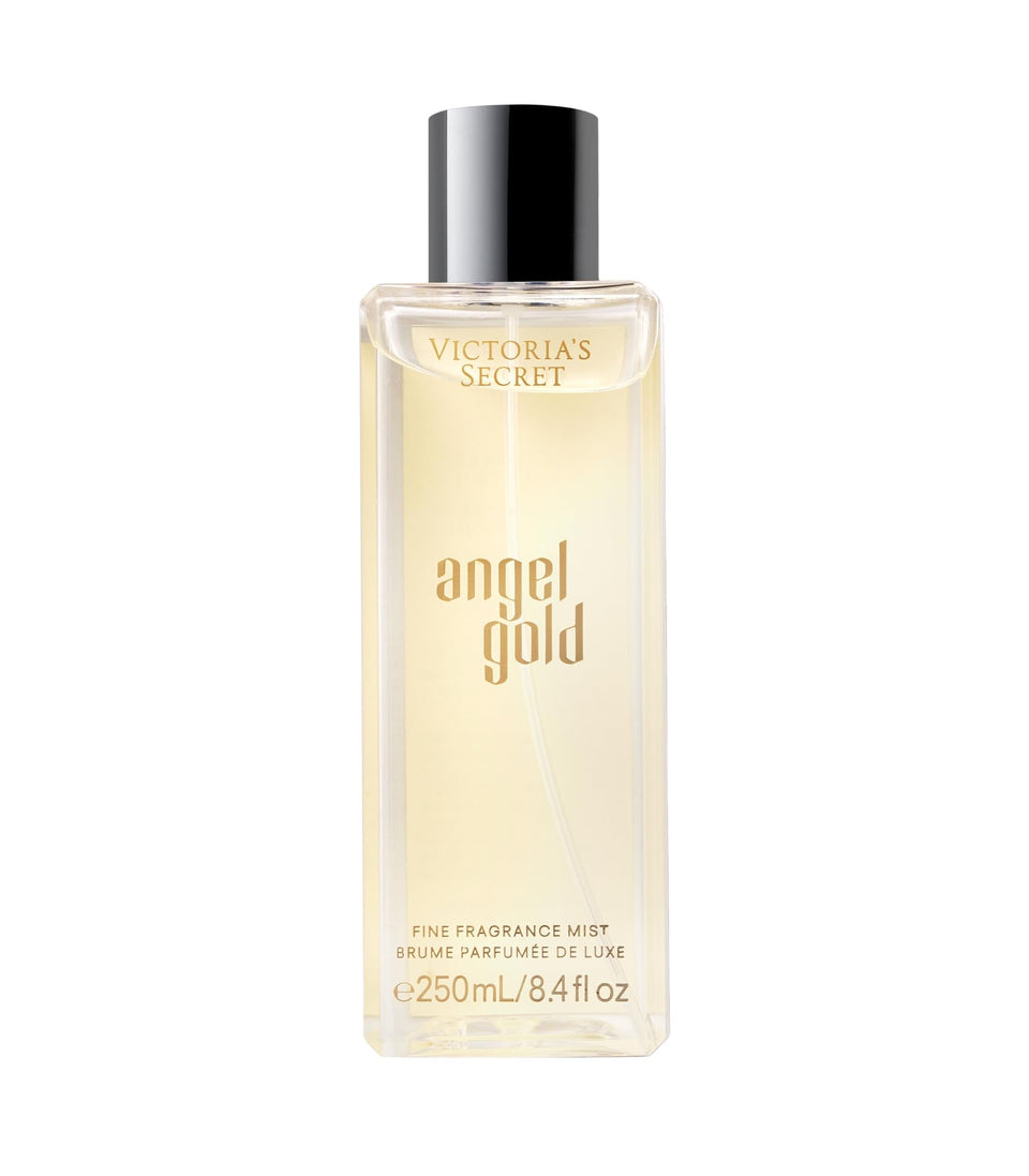 Victoria's Secret Angel Gold bottle with spray for quick daytime refresh.
