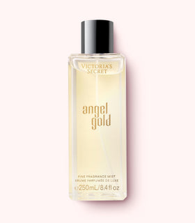 Victoria's Secret Angel Gold mist bottle showing spray for layered scent.