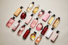 Victoria's Secret Bare lifestyle image suggests easy application as part of routine.