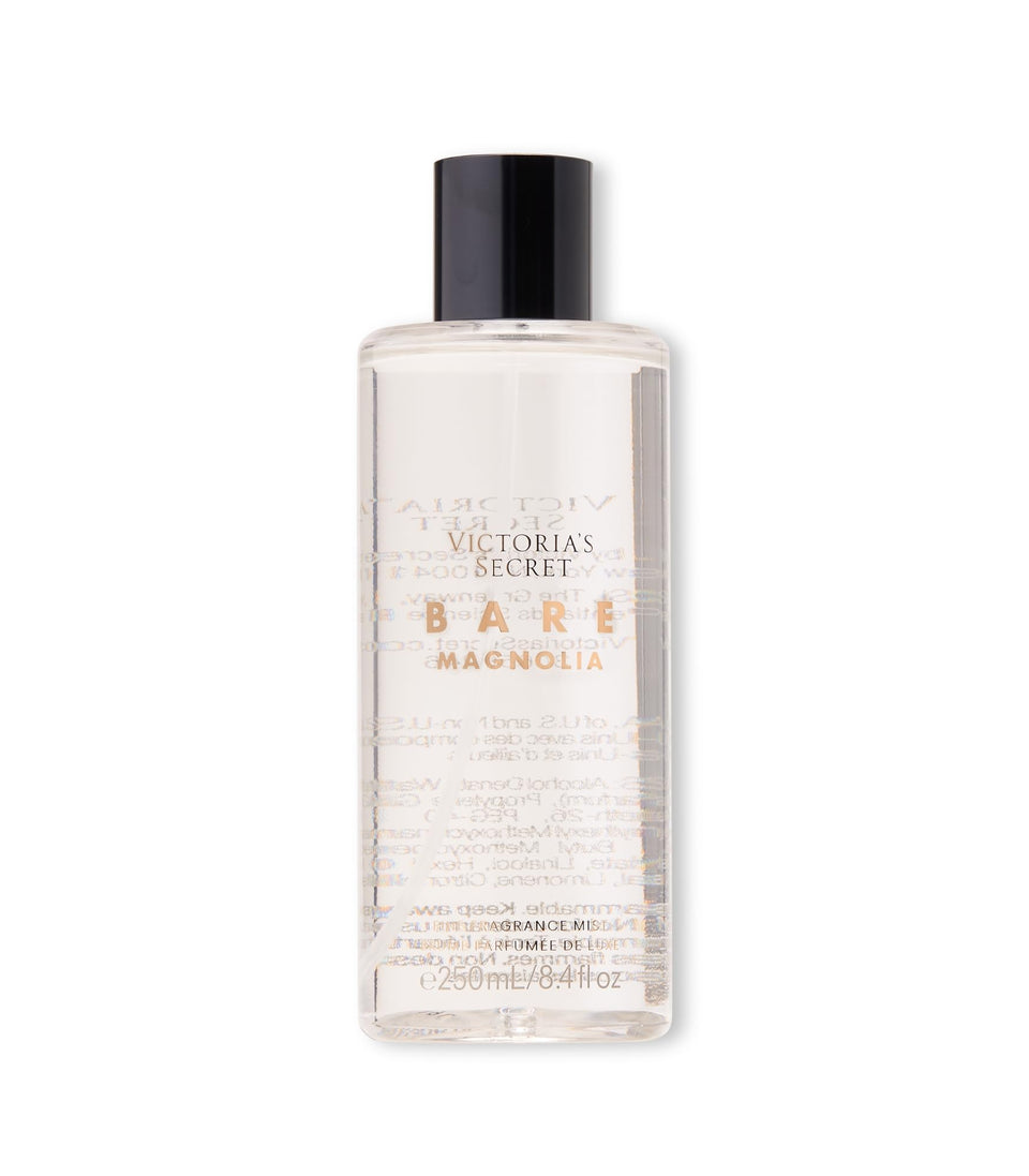 Victoria's Secret Bare Magnolia fragrance mist bottle shows creamy floral notes for everyday wear