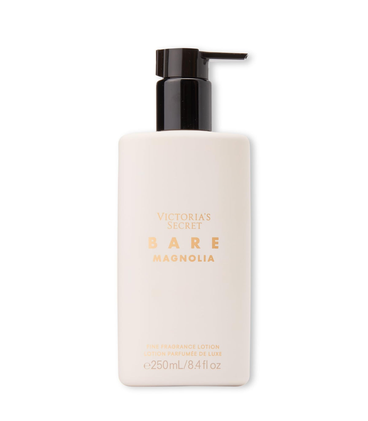 Victoria's Secret Bare Magnolia creamy floral lotion highlighting magnolia wood for smooth skin.