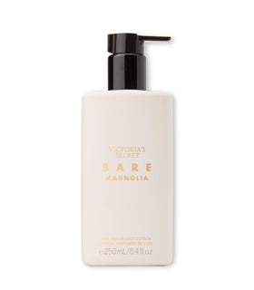Victoria's Secret Bare Magnolia creamy floral lotion highlighting magnolia wood for smooth skin.