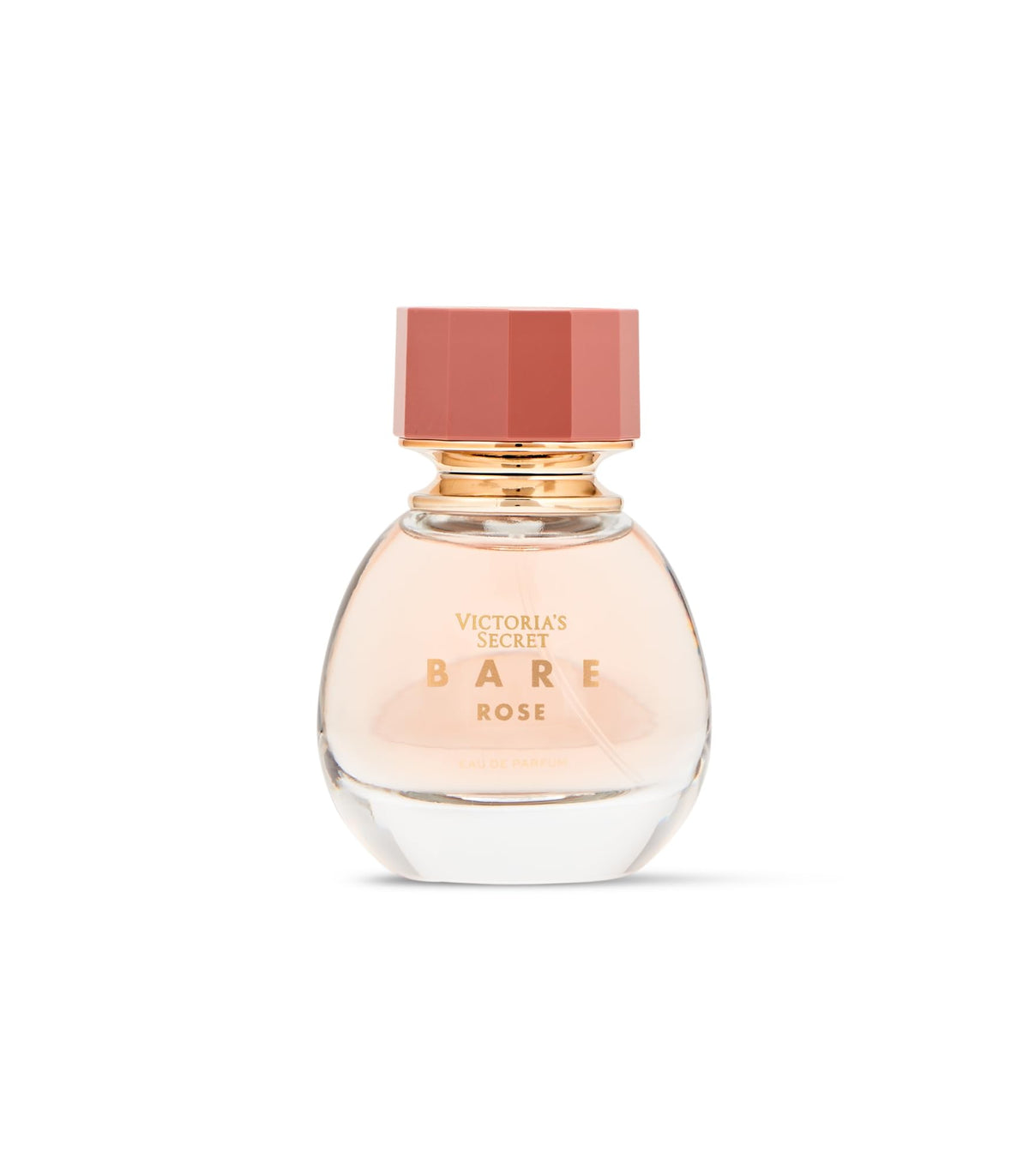 Victoria's Secret Bare Rose bottle pour hints at long-lasting fragrance.
