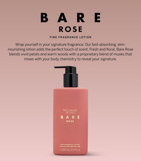 Victoria's Secret Bare Rose close-up texture suggests creamy, moisturizing formula.
