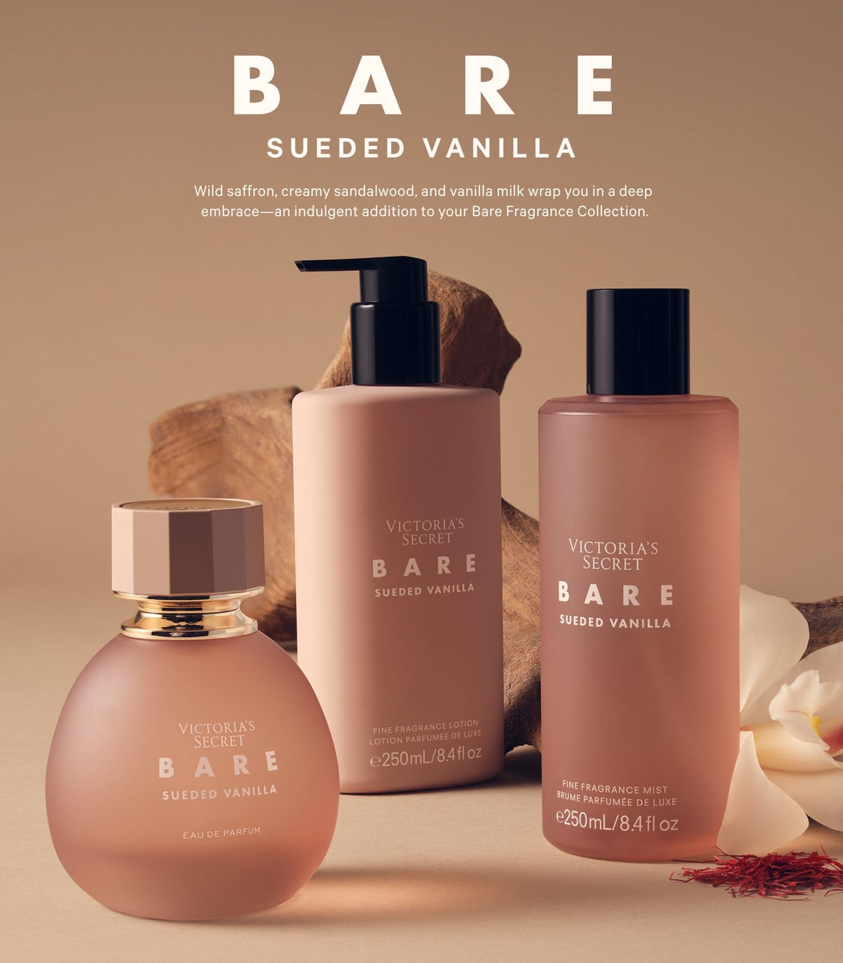 Victoria's Secret Bare Sueded Vanilla lotion on arm demonstrates smooth, lasting application.