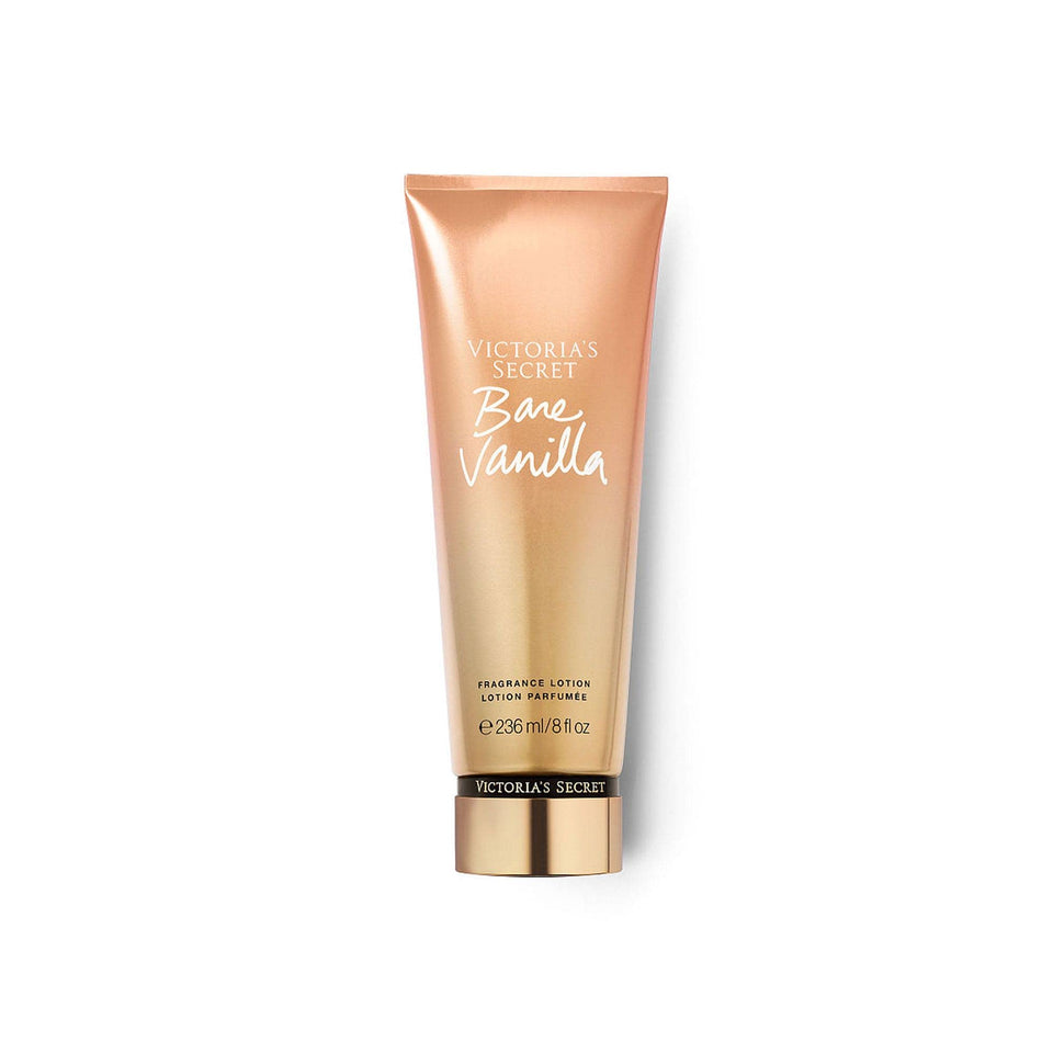 Victoria's Secret Bare Vanilla bottle with hydrating vanilla scent for daily use.