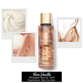 Bare Vanilla Mist spray nozzle close-up for easy application.
