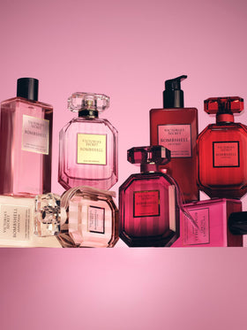 Victoria's Secret Bombshell packaging display highlighting the set's premium appeal.