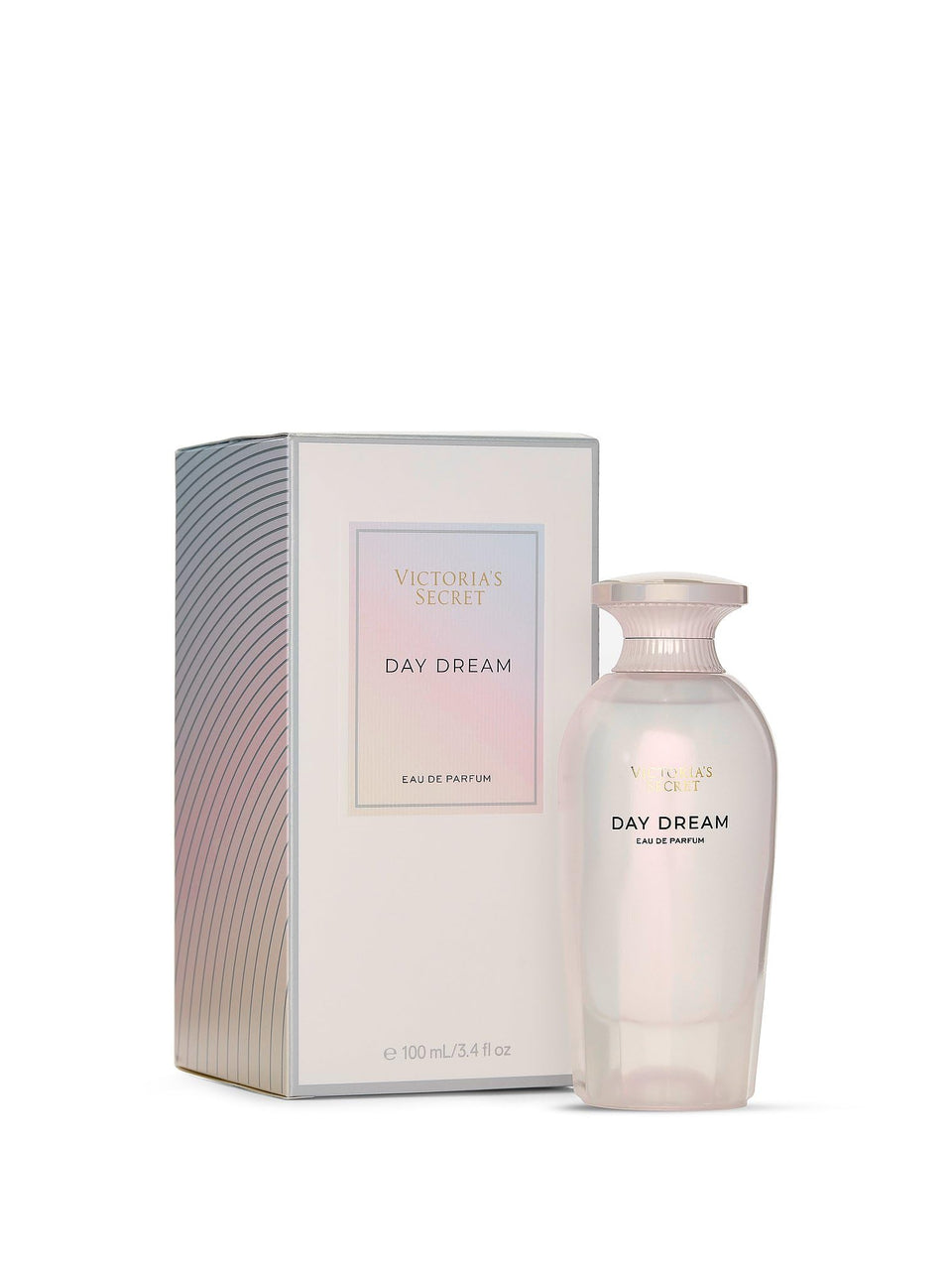 Victoria's Secret Day Dream bottle closeup highlighting soft musk and glow