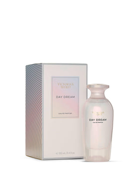 Victoria's Secret Day Dream bottle closeup with luminous glow, perfect for daytime wear.