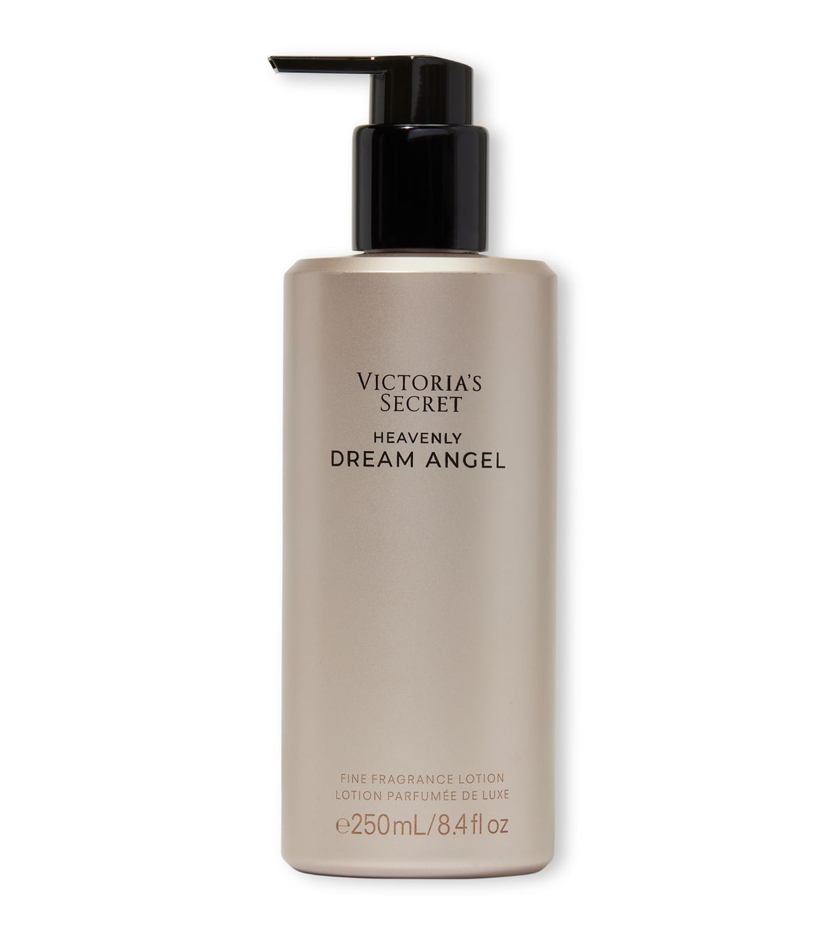 Dream Angel lotion packaging highlights premium woody gourmand vibes for daily wear.