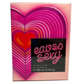 Victoria's Secret Eau So Sexy brand logo with product focus conveys luxury appeal.