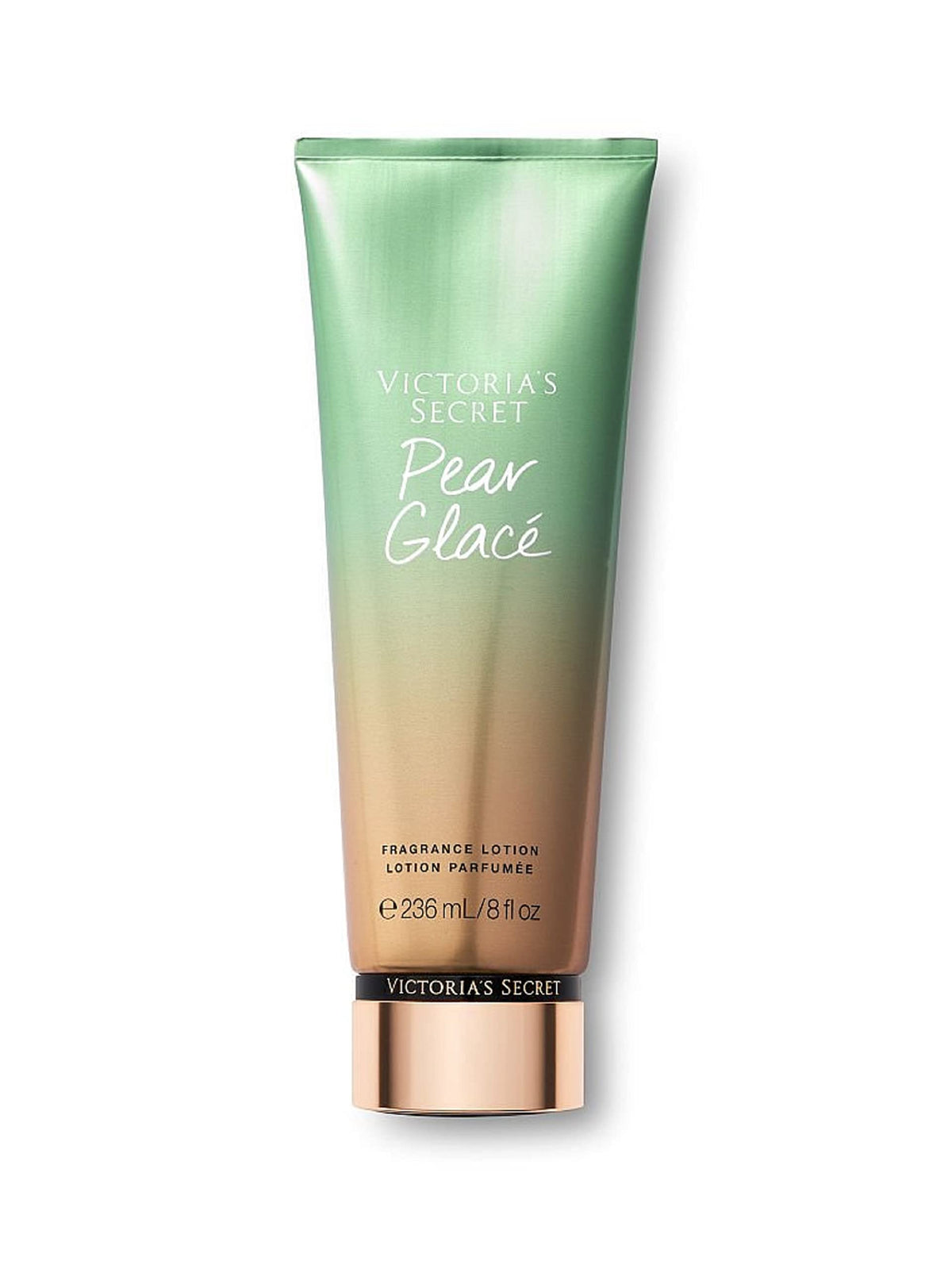 Victoria's Secret Fantasies Pear Glace bottle for daily hydration.