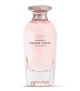 Victoria's Secret Heavenly Dream Angels EDP bottle side reveals prismatic musk for versatile wear