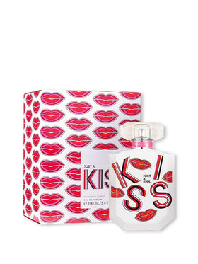 Victoria's Secret Just A Kiss perfume bottle shown for everyday freshness.