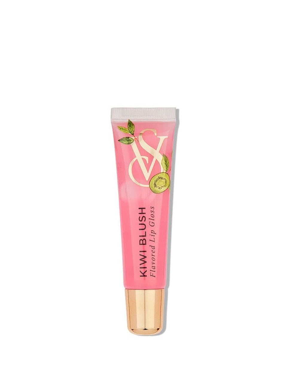 Victoria's Secret Kiwi Blush lip gloss adds sheer shine with a kiwi-flavored finish.