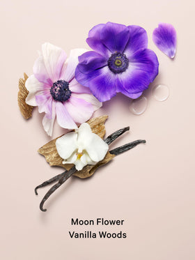 Victoria's Secret Midnight Bloom moonflower note close-up highlights night-blooming scent.