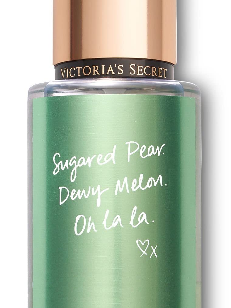 Victoria's Secret Pear Glace mist dispense for quick, even application.