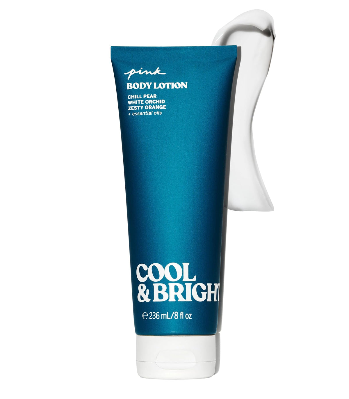 Victoria's Secret Pink Cool and Bright lotion bottle with refreshing daytime scent