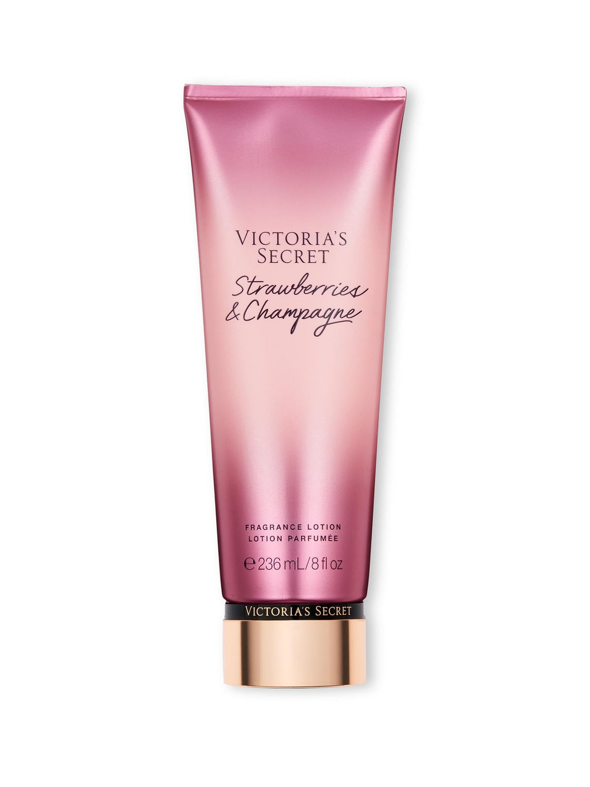 Victoria's Secret Strawberries and Champagne lotion bottle front for daily fragrance