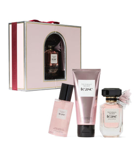 Victoria's Secret Tease 3-piece Luxe Set bottle on display, travel-ready glamour.