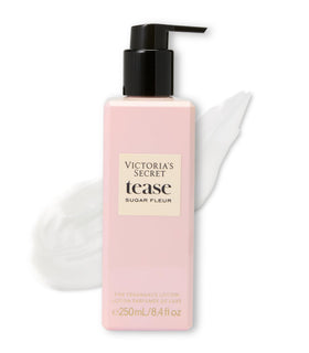 Victoria's Secret Tease Sugar Fleur bottle closeup for a fresh, daily fragrance.