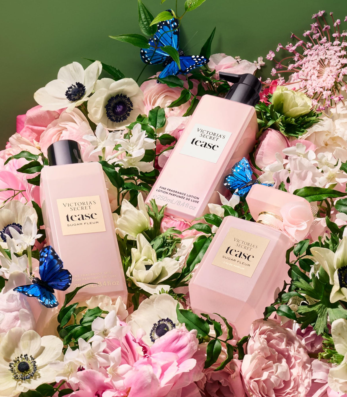 Victoria's Secret Tease Sugar Fleur packaging—gift-ready fragrance lotion.