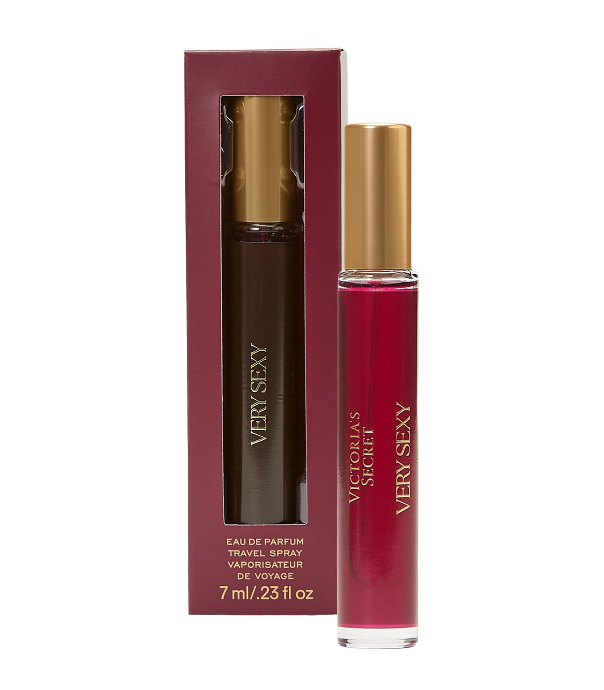 Victoria's Secret Very Sexy travel spray bottle, ideal for on-the-go fragrance.