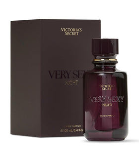 Victoria's Secret Very Sexy Night bottle close-up highlighting elegant design for evening wear.