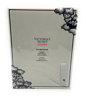 Victoria's Secret Wicked bottle focusing on vanilla note for warm, inviting scent.