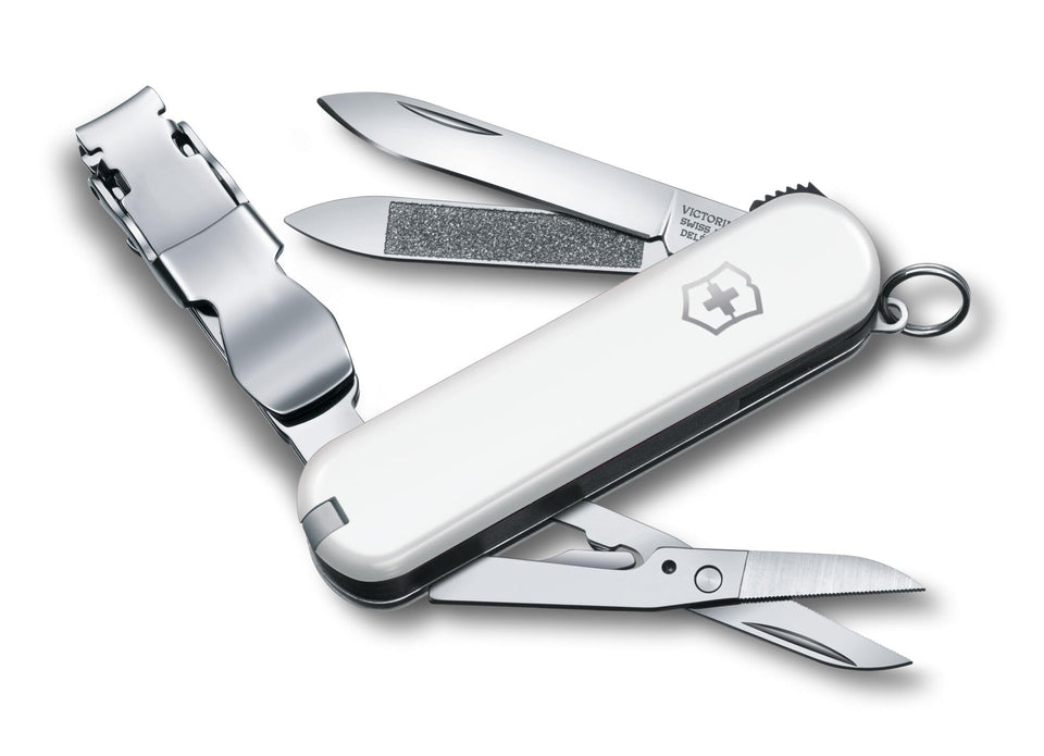 Victorinox Nail Clip 580 quick-release keeps grooming safe while on the move.