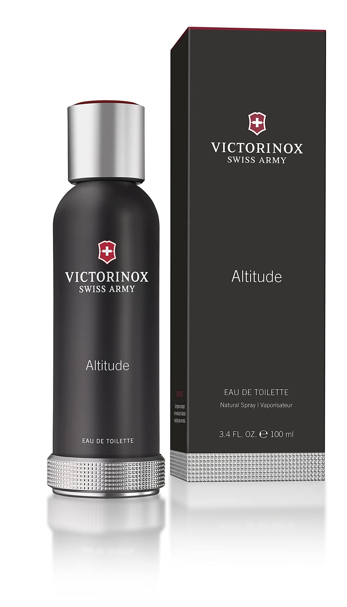 Victorinox Swiss Army Altitude aftershave spray bottle shown for daily wear.