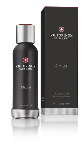 Victorinox Swiss Army Altitude aftershave spray bottle shown for daily wear.