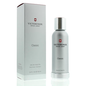 Victorinox Swiss Army for Men bottle pour reveals a bright citrus opening for daytime wear.