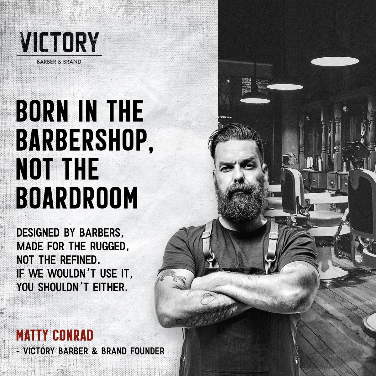 Victory Barber & Brand Beard Wash formula with natural oils nourishes skin and hair.