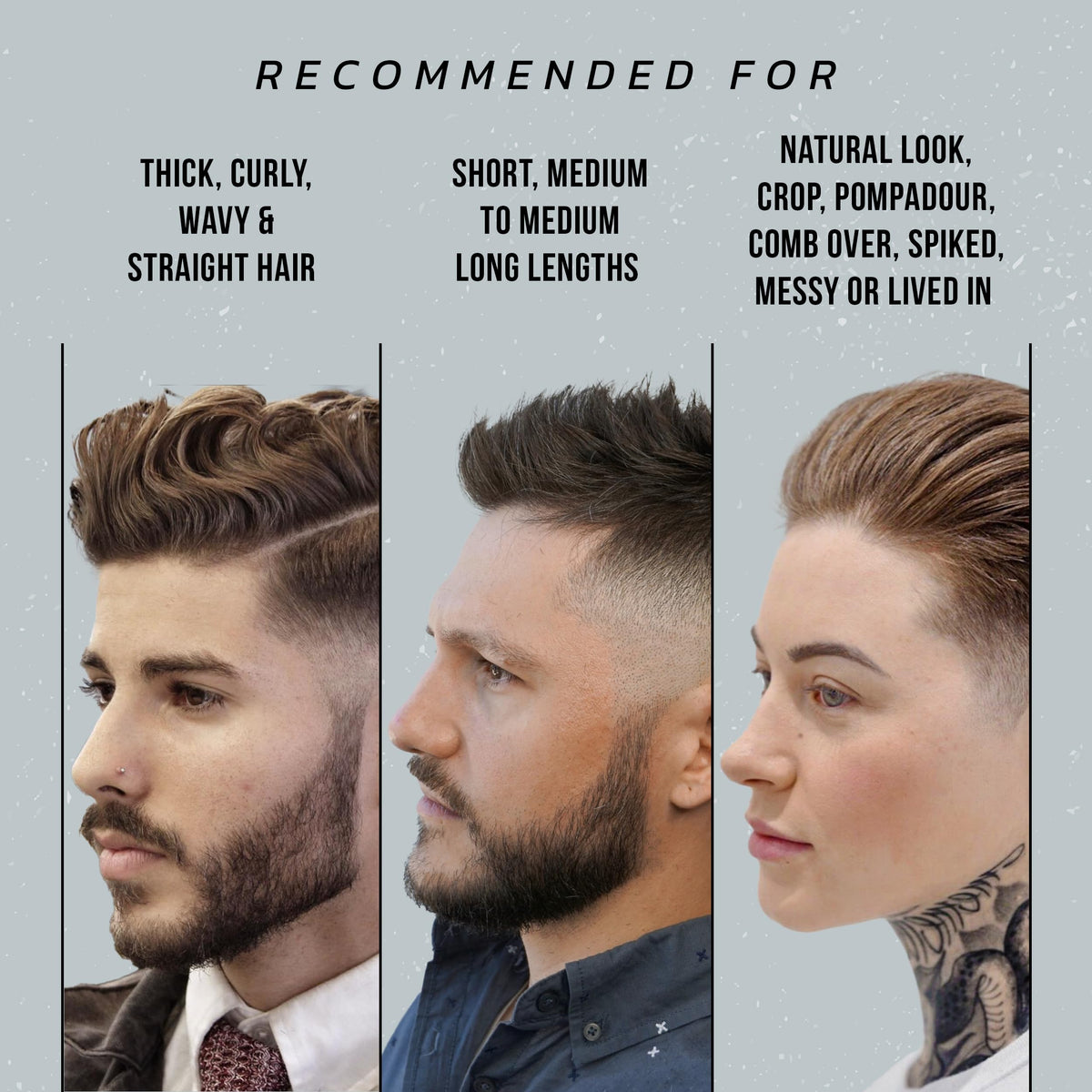 Styling hair with Victory Crown Matte Pomade for a refined natural look