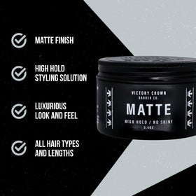 Swatch reveals texture without shine from Victory Crown Matte Pomade
