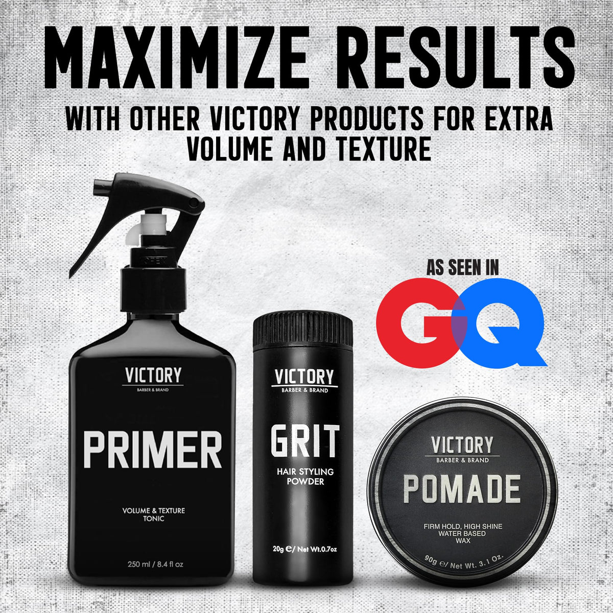 Victory Pomade demonstrates durable hold during active movement.