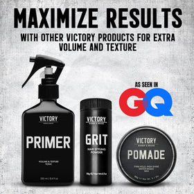 Victory Pomade demonstrates durable hold during active movement.