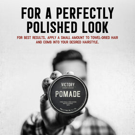 Victory Pomade made in USA reflects quality ingredients.