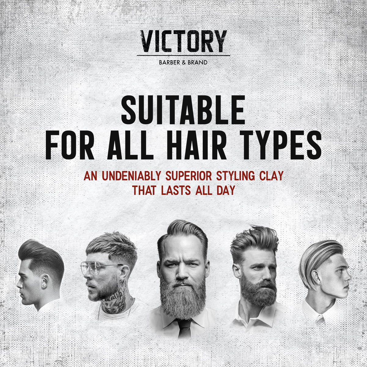 Victory Pomade water-based formula washes out easily.