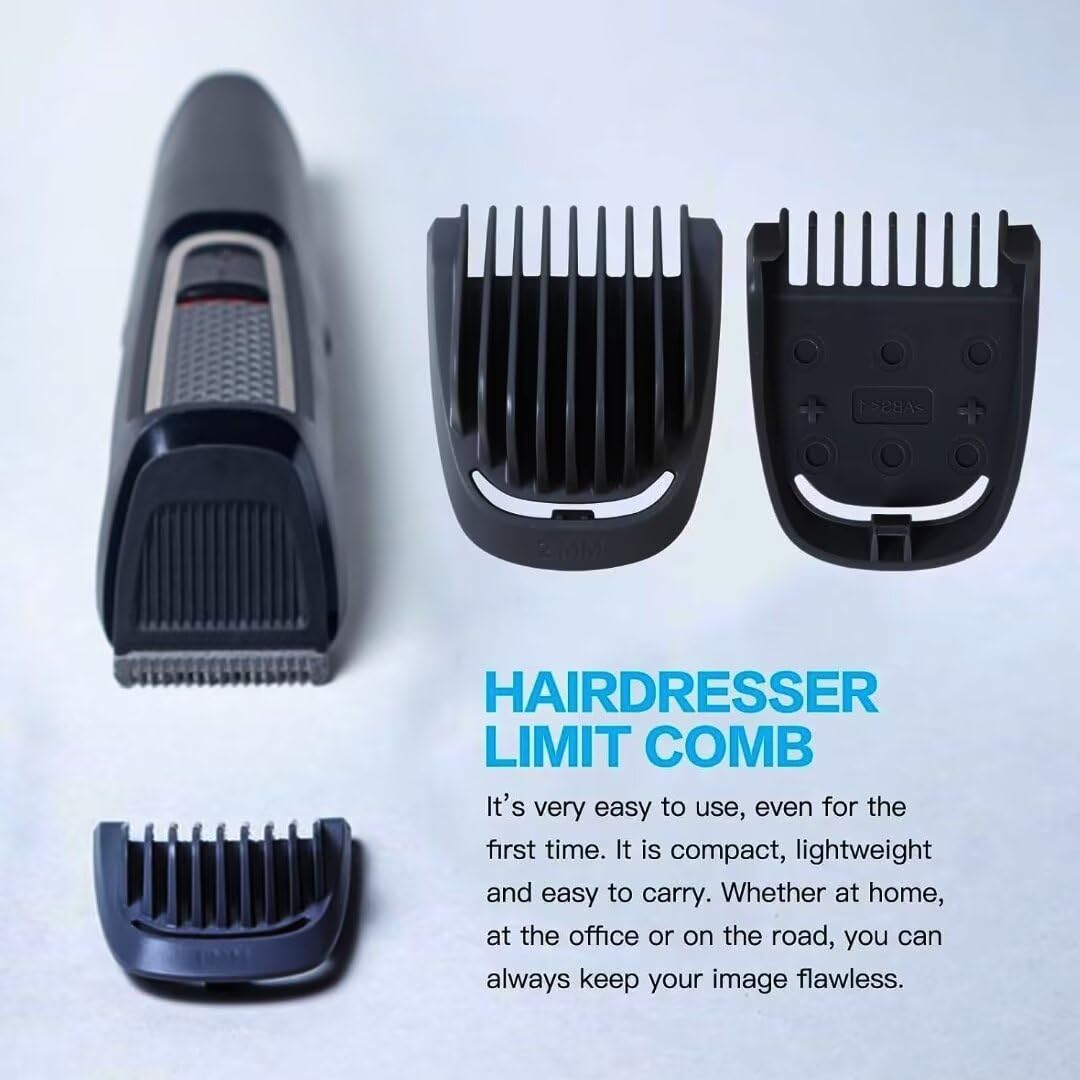 Vicue 2mm guide comb for Multigroom enables clean, short stubble looks.
