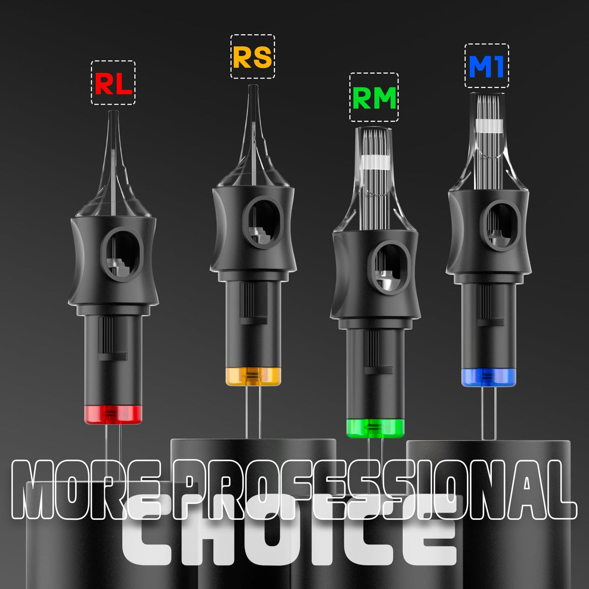 Vidattx Poseidon 1003RL-1009RL group provides sharp round liner tips for precise lines.