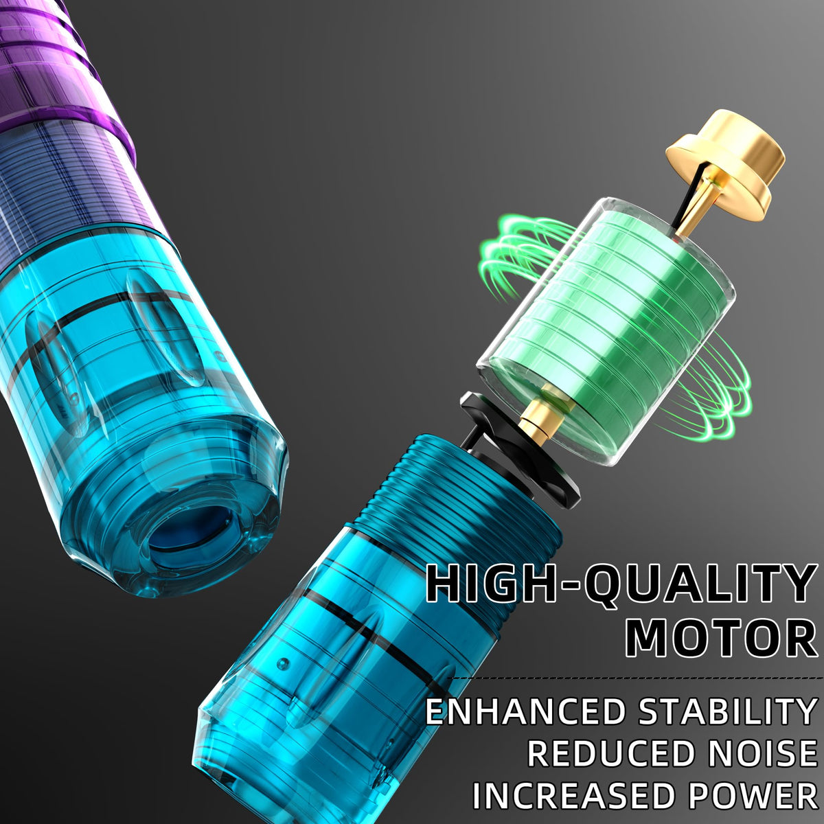 Vidattx Poseidon battery setup for longer sessions and quick swaps.