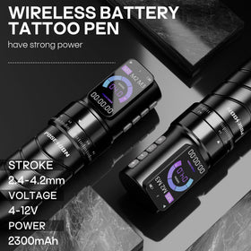 Vidattx Poseidon battery pack provides long-lasting power for extended tattooing.