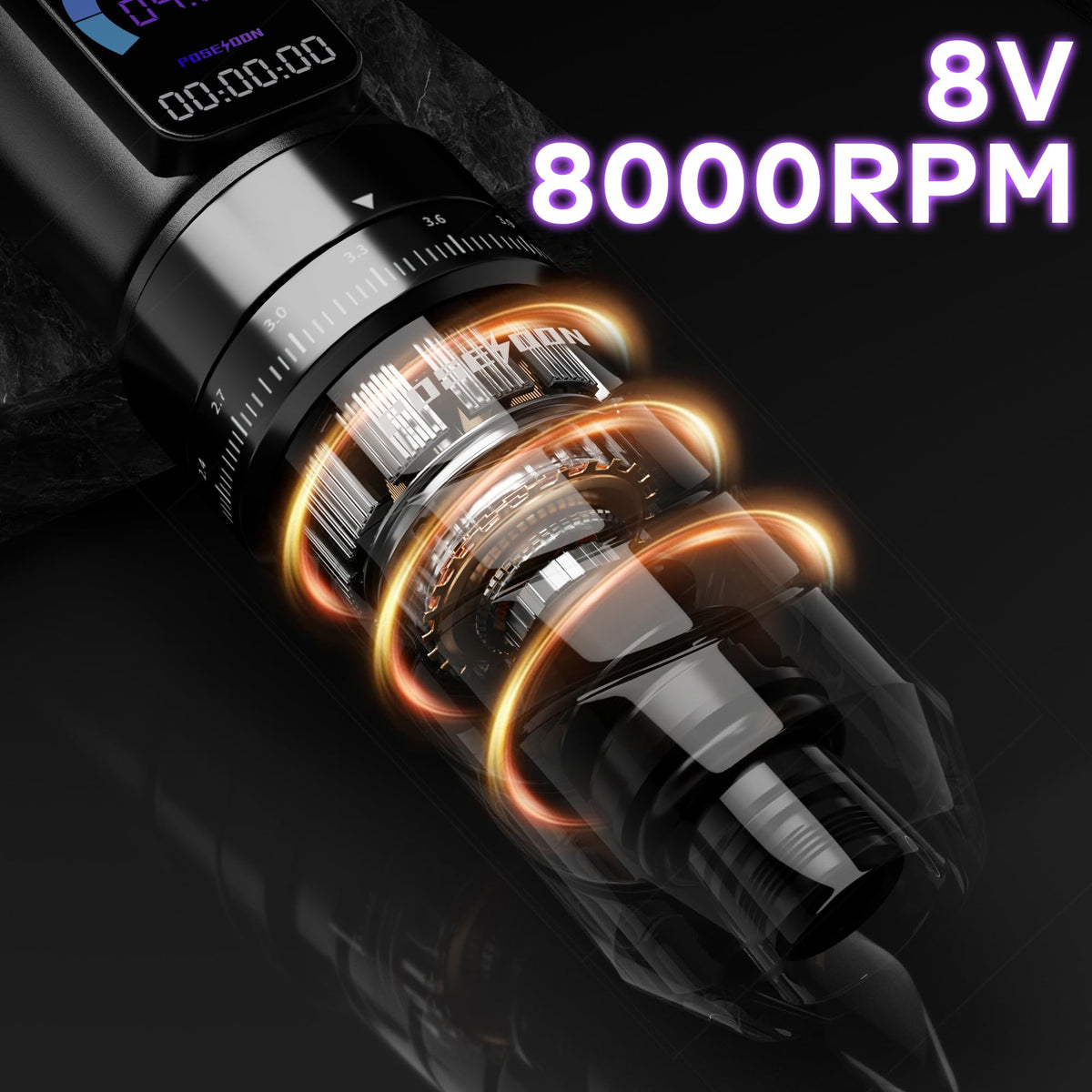 Vidattx Poseidon inks in caps show colors for bold artwork.