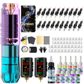 Vidattx Poseidon tattoo kit packaging, an all-in-one starter set for beginners.