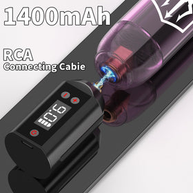 Vidattx Poseidon wireless power supply ready for uninterrupted tattoo sessions.