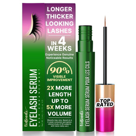 VieBeauti eyelash serum bottle close-up for gentle daily conditioning.
