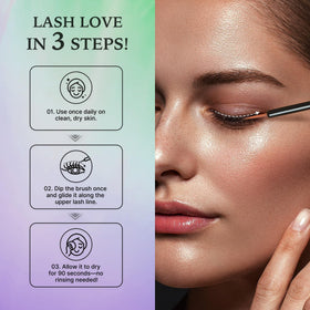 VieBeauti daily lash care with PGA-free, fragrance-free formula.
